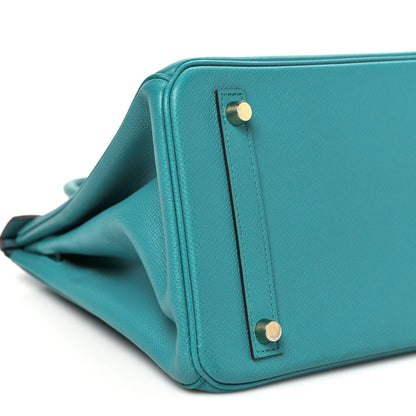 Hermes Epsom BIRKIN 30 Bleu Paon 9 of 12