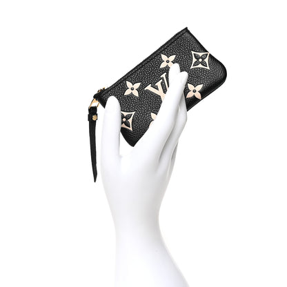Louis Vuitton Empreinte Monogram Giant Key Pouch Black Beige 2 of 7