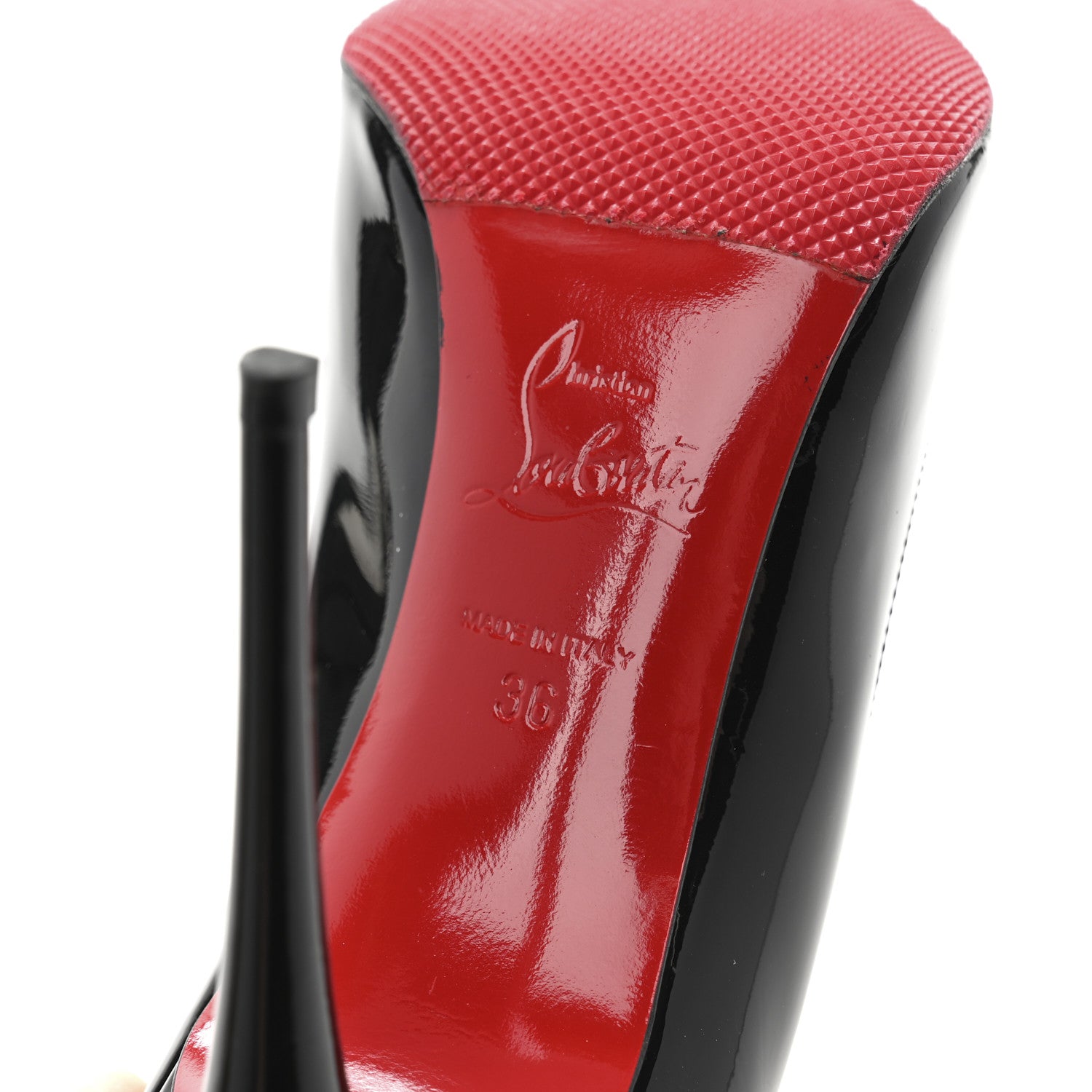 Christian Louboutin Patent Hot Chick 100 Pumps 36 Black 7 of 10