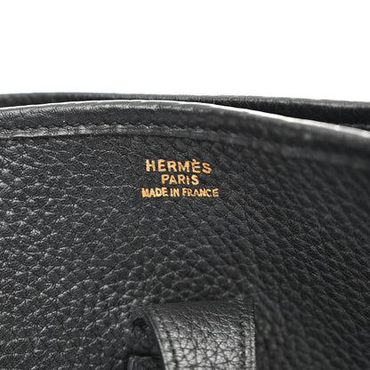 Hermes Taurillon Clemence Evelyne II GM Black 6 of 10