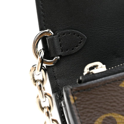 Louis Vuitton Calfskin Monogram Wild At Heart Twist Chain Wallet 13 of 15