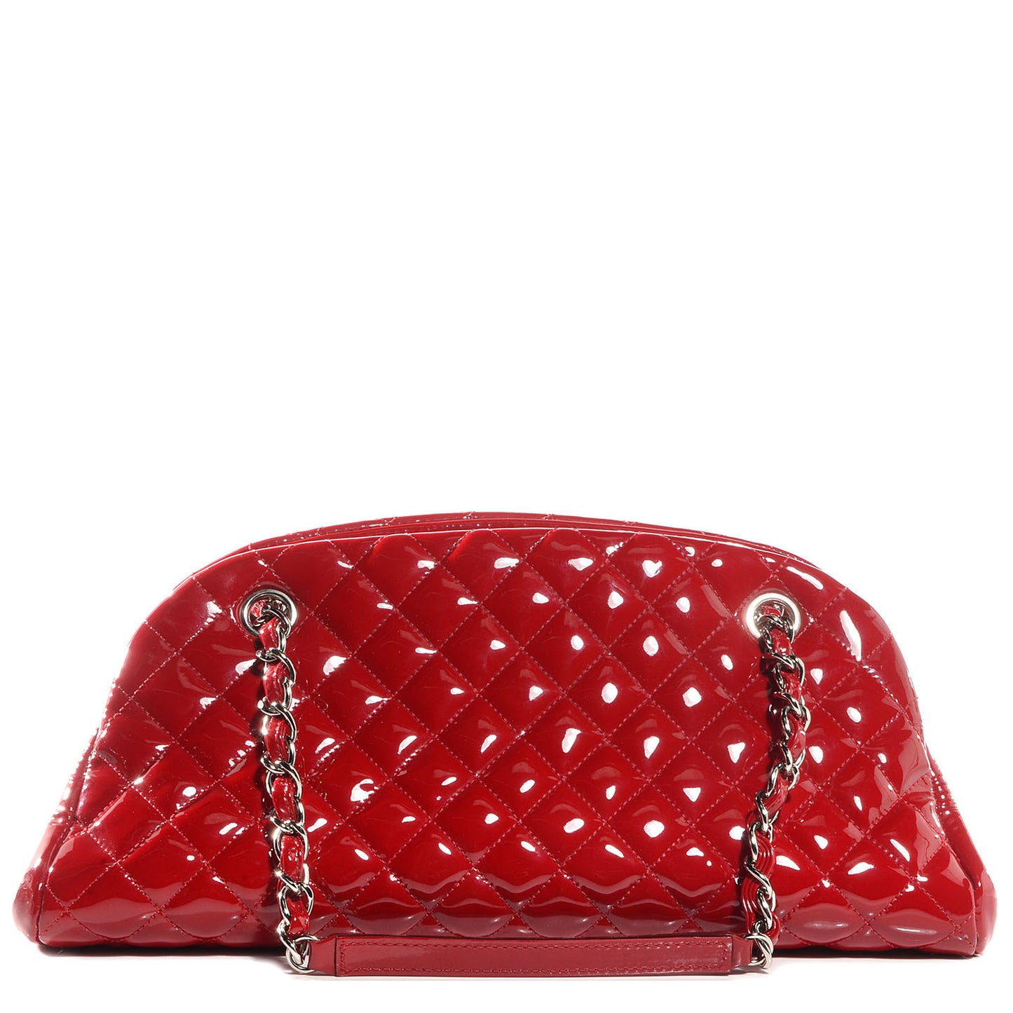 Patent Quilted Medium Just Mademoiselle Red
