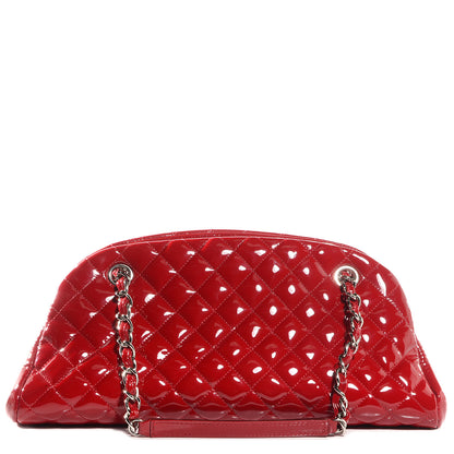 Chanel Patent Quilted Medium Just Mademoiselle Red 1 of 7