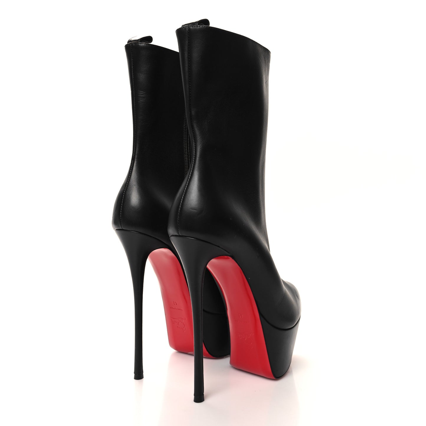 Calfskin Dolly Alta Booty 160 Ankle Boots 41 Black