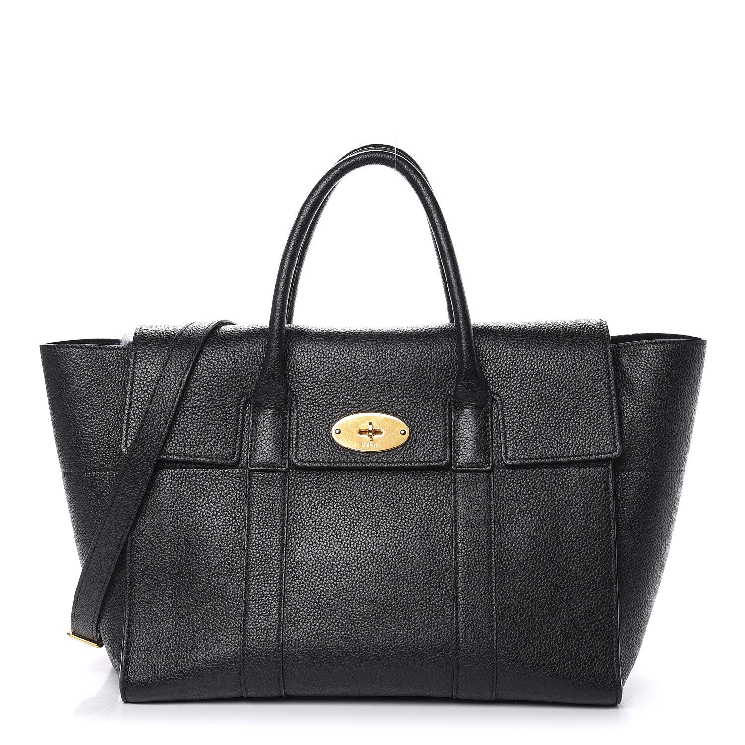 Mulberry Classic Grain Small Bayswater Black 1 of 13