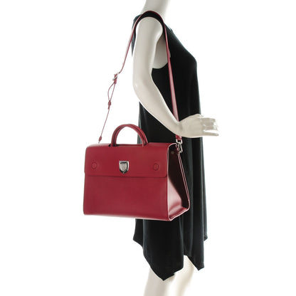 Christian Dior Bullcalf Large Diorever Flap Indian Red 2 of 7