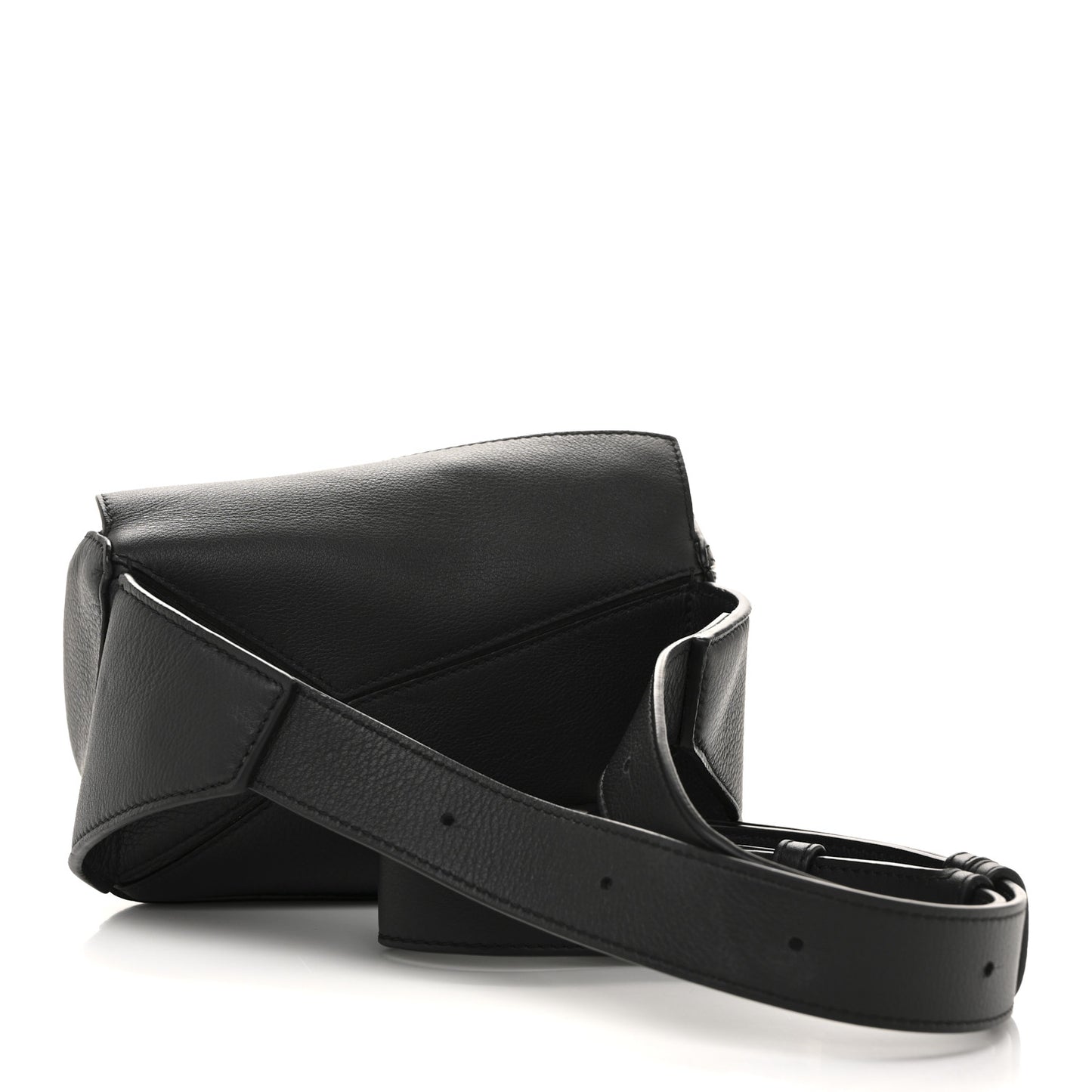 Calfskin Mini Puzzle Bumbag Black