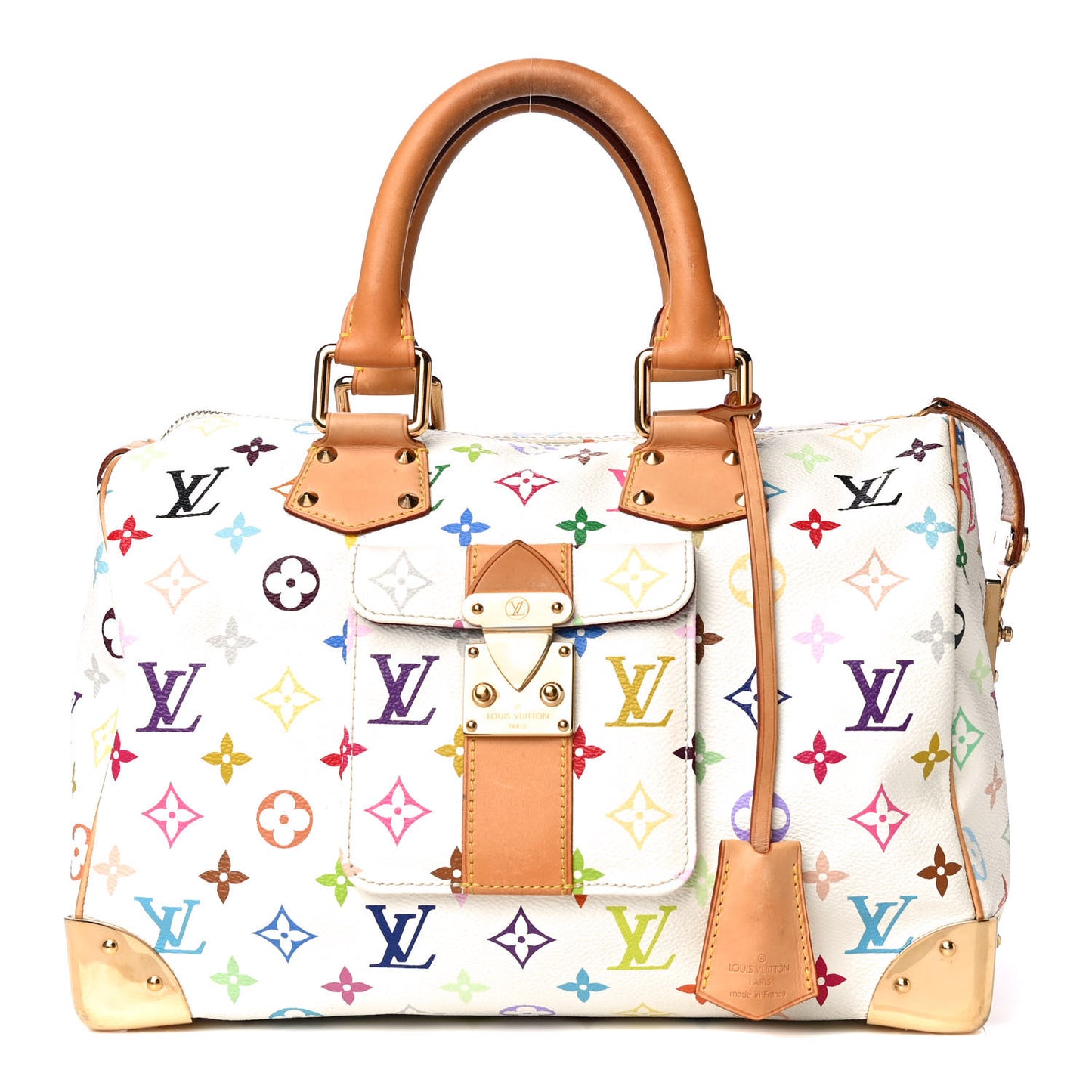 Monogram Multicolor Speedy 30 White