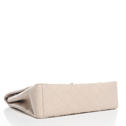 Chanel Caviar Maxi Single Flap Ecru 4 of 9