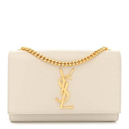 Saint Laurent Grain De Poudre Small Monogram Kate Satchel Crema Soft 1 of 9