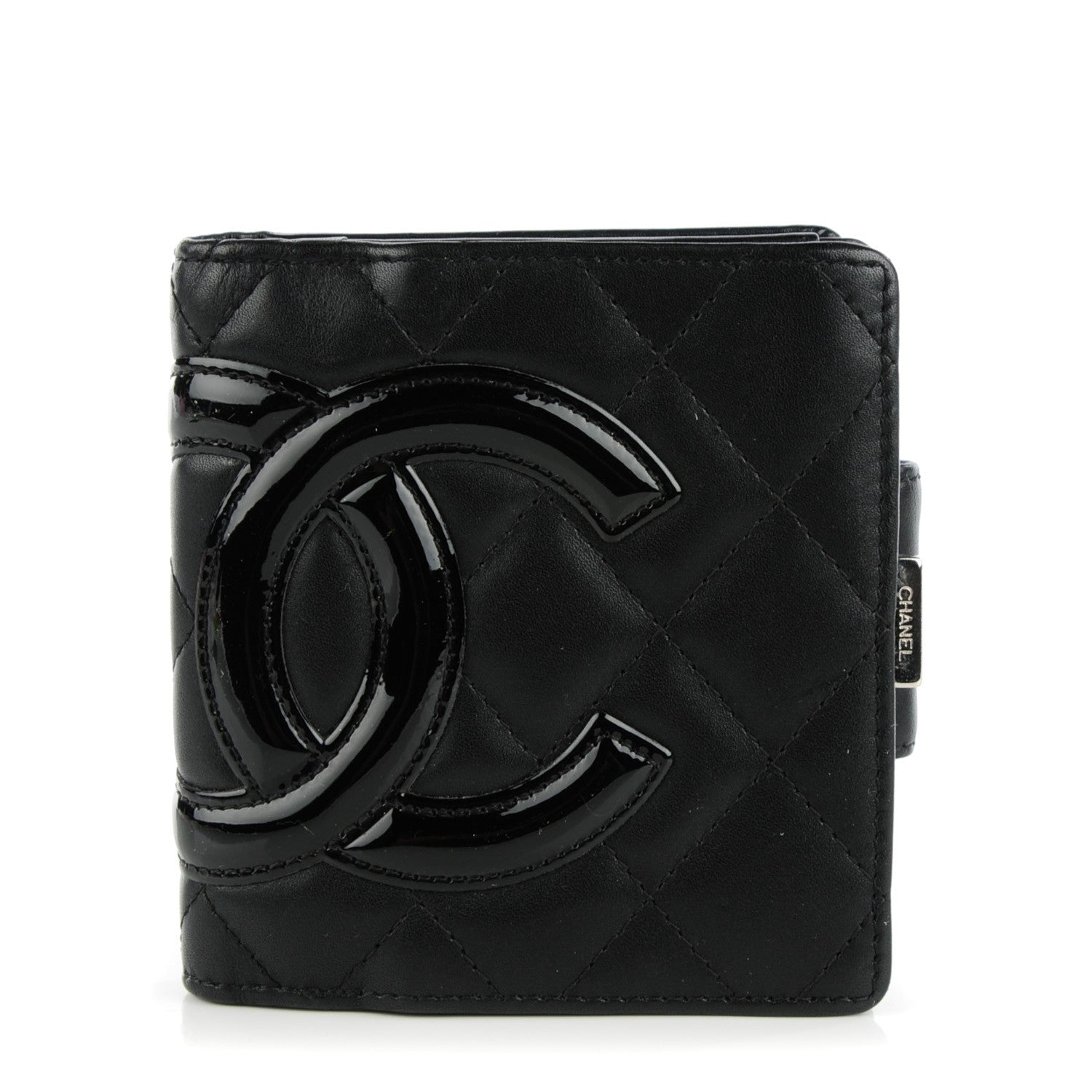 Chanel Calfskin Quilted Cambon Bi-Fold Wallet Black 1 of 9