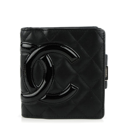 Chanel Calfskin Quilted Cambon Bi-Fold Wallet Black 1 of 9
