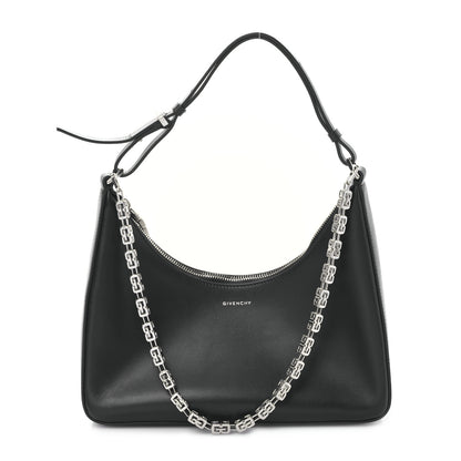 Givenchy Smooth Calfskin Small Moon Cut Out Shoulder Bag Black 1 of 9