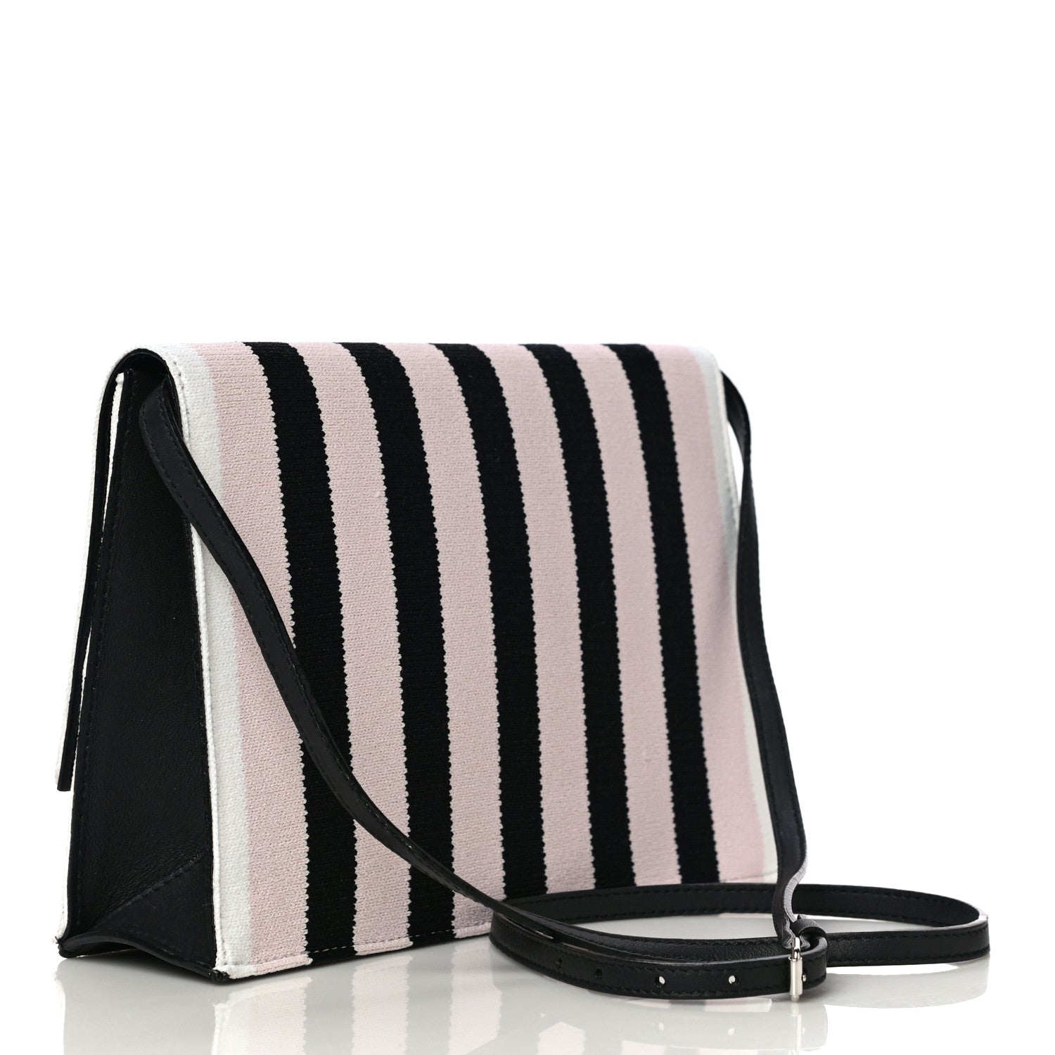 Proenza Schouler Knit Calfskin Stripe Small Lunch Bag Multicolor 3 of 10