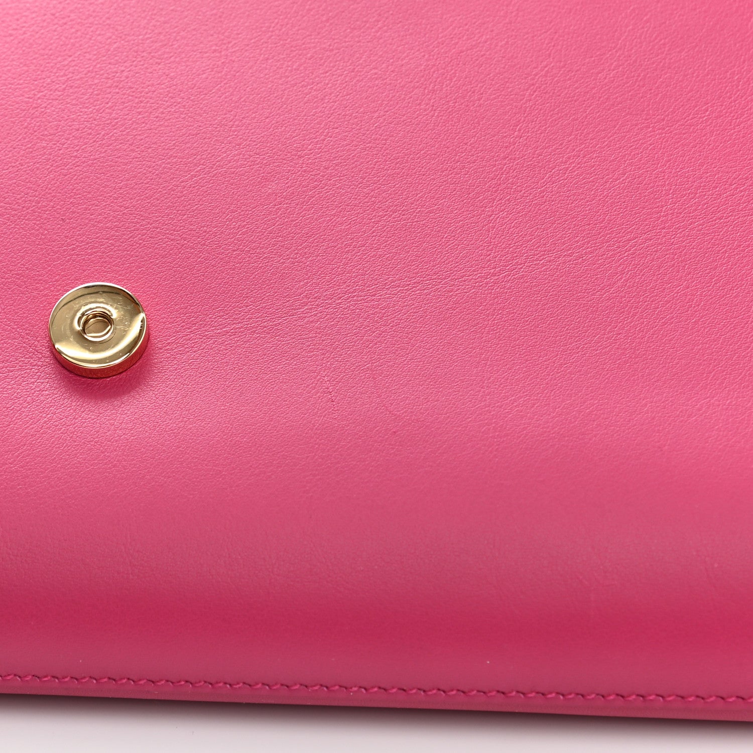 Saint Laurent Calfskin Classic Y Ligne Clutch Fuchsia 9 of 9