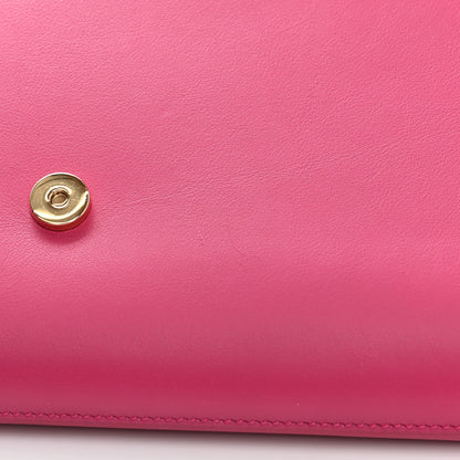 Saint Laurent Calfskin Classic Y Ligne Clutch Fuchsia 9 of 9