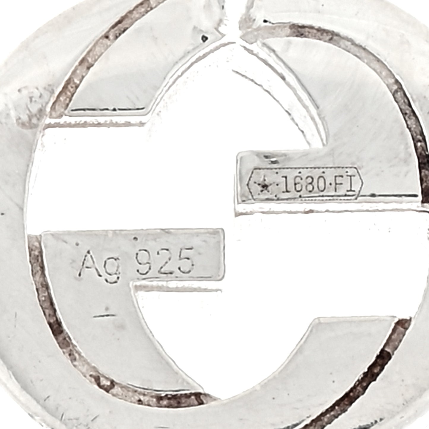 Sterling Silver Interlocking GG Stud Earrings
