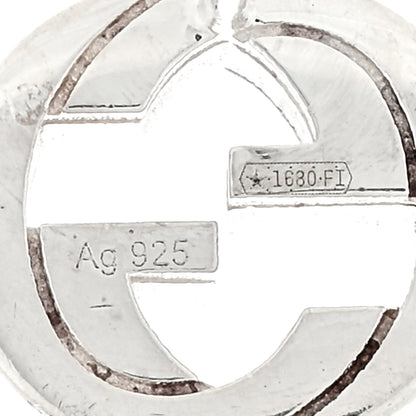 Gucci Sterling Silver Interlocking GG Stud Earrings 4 of 4