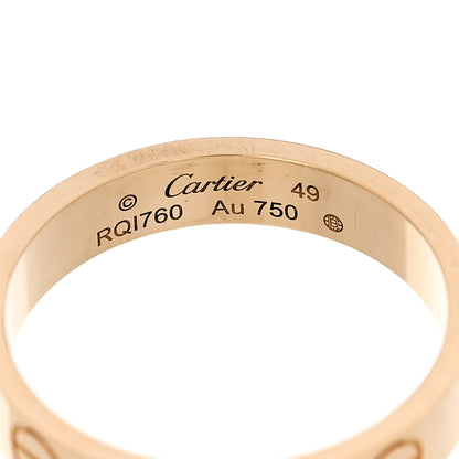 Cartier 18K Yellow Gold 3.5mm LOVE Wedding Band Ring 49 4.75 5 of 5