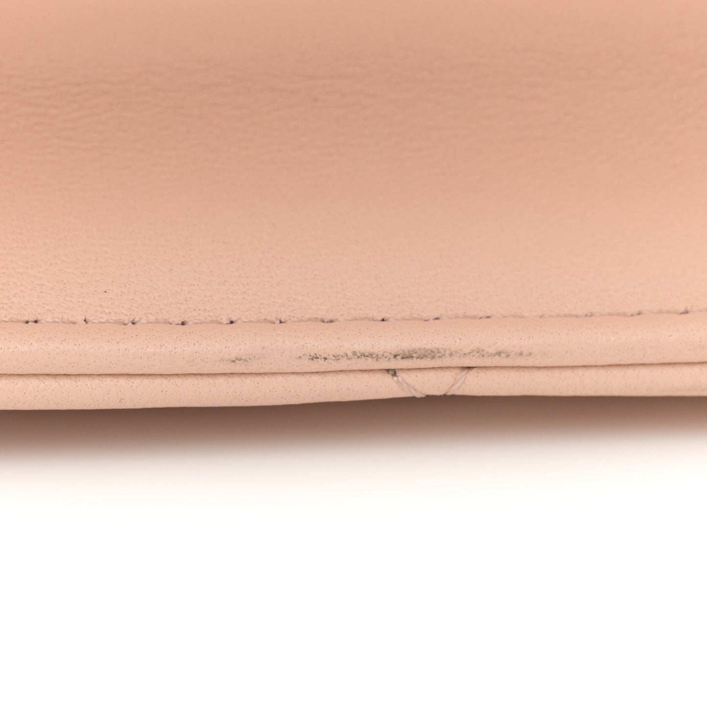 Lambskin Quilted Sweet Camellia Wallet on Chain WOC Light Beige