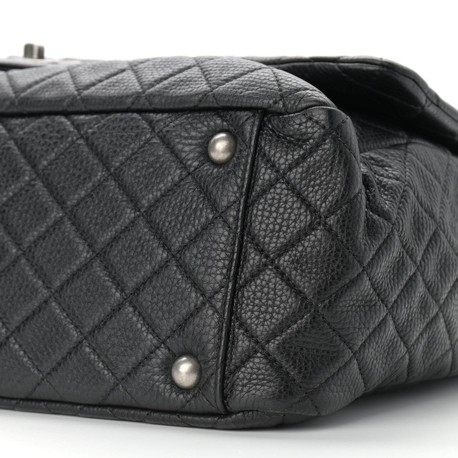 Chanel Calfskin Quilted XXL Travel Flap Bag Black 10 of 10