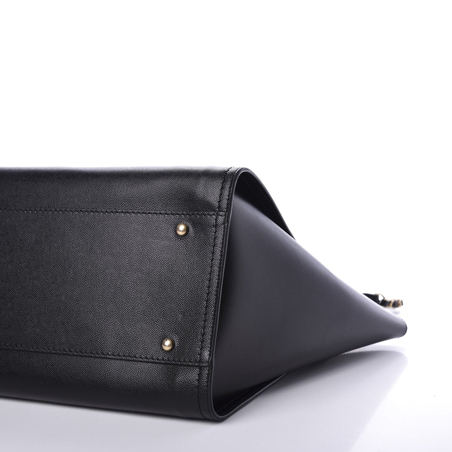 Caviar Medium Studded Deauville Tote Black