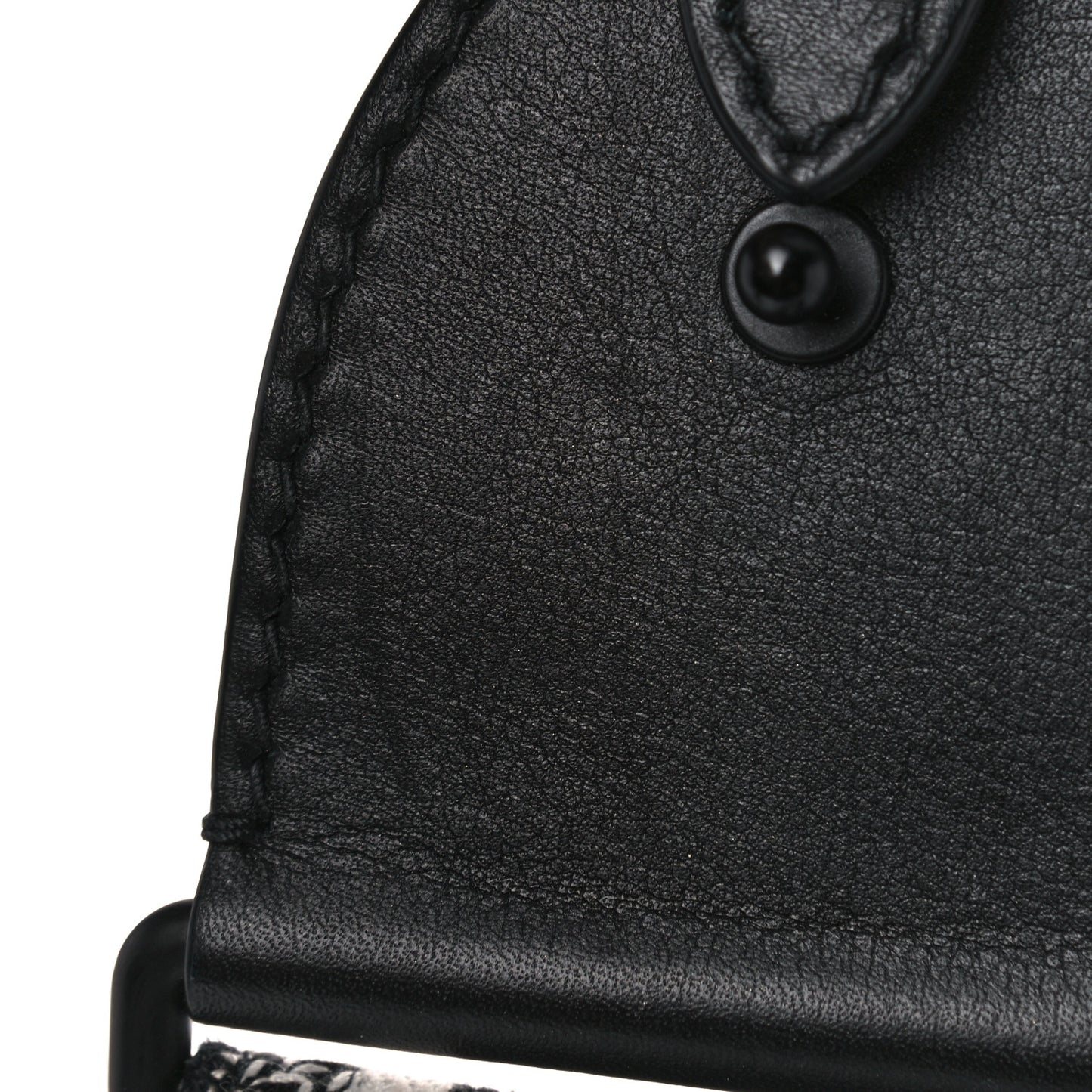 Canvas Embroidered Shoulder Strap Black Ultramatte