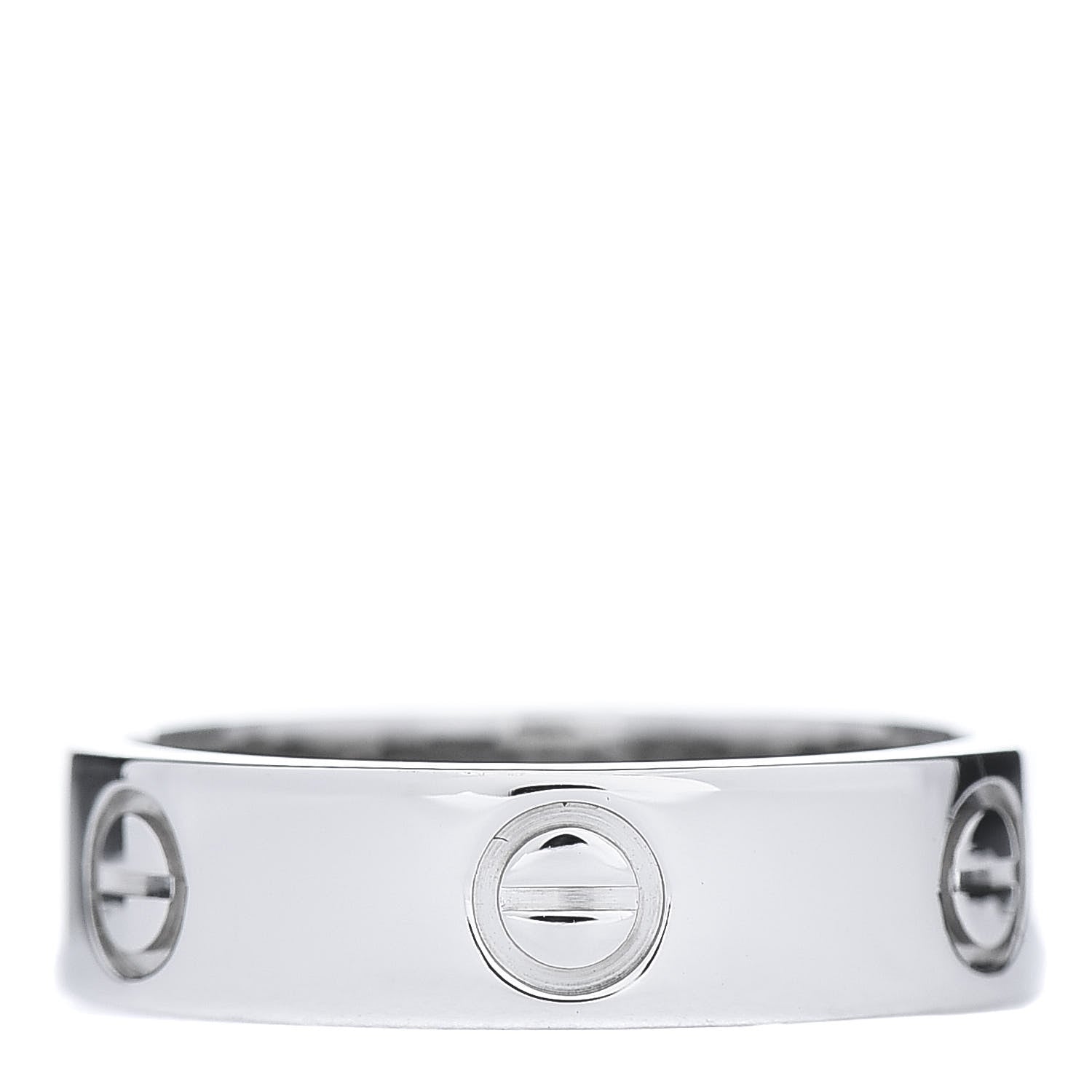 Cartier Platinum 5.5mm LOVE Ring 56 7.5 1 of 6