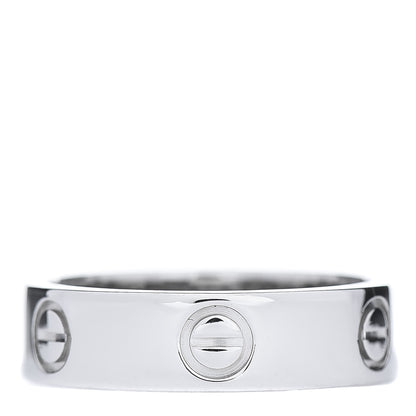 Cartier Platinum 5.5mm LOVE Ring 56 7.5 1 of 6