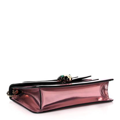 Bulgari Metallic Calfskin Serpenti Medium Crossbody Bag Pink 4 of 16