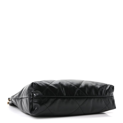 Chanel Shiny Calfskin Quilted Small Chanel 22 Black 5 of 11