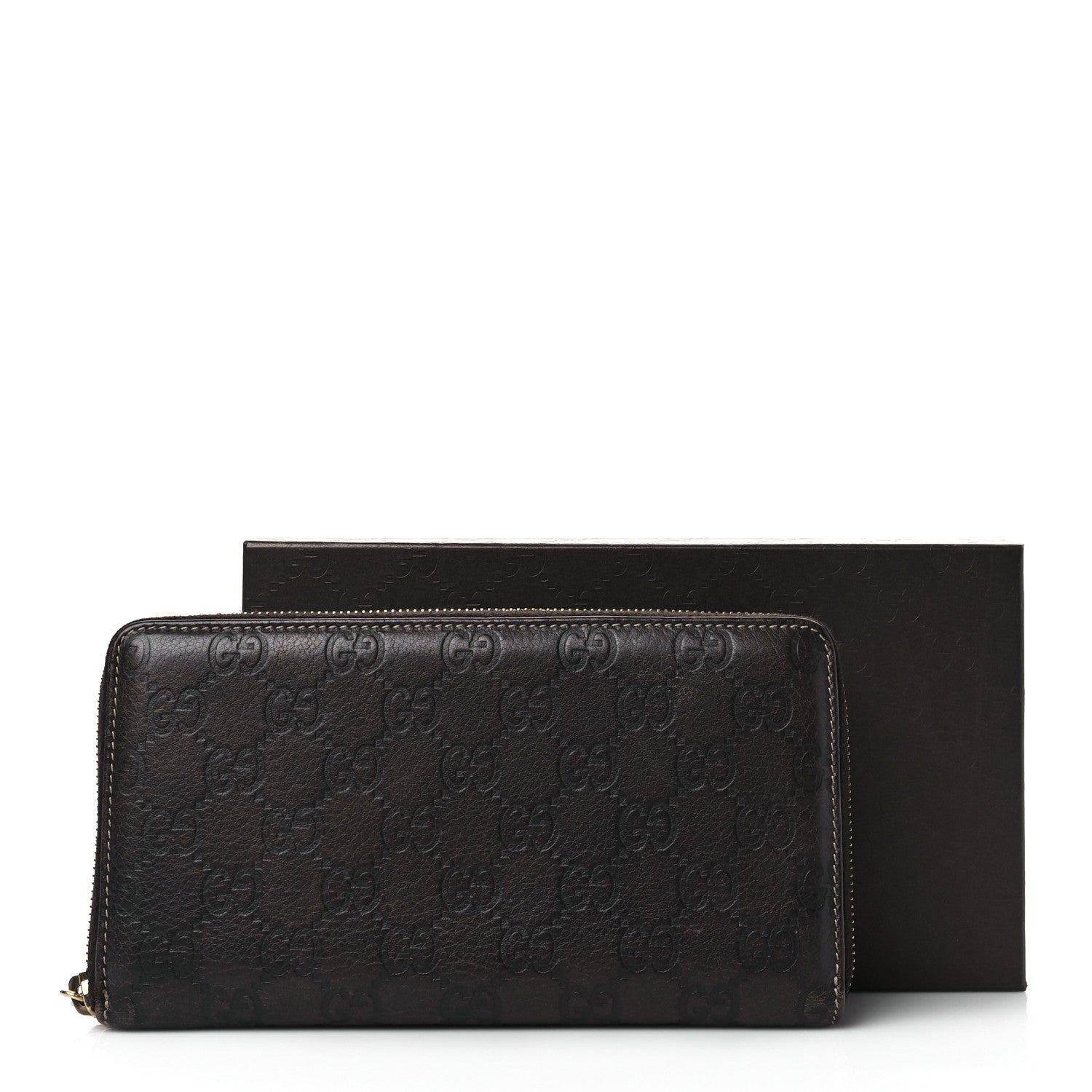 Gucci Guccissima Bamboo Tassel Zip Around Wallet Brown 10 of 10
