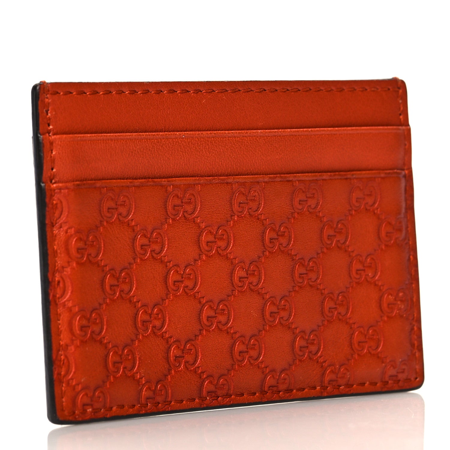 Gucci Microguccissima Card Holder Sun Orange 3 of 8