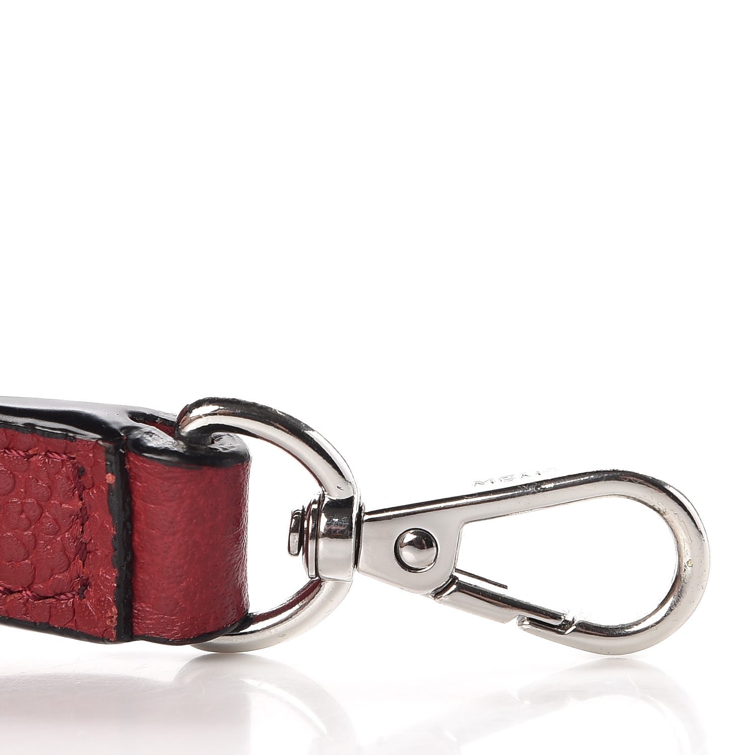 MCM Grained Calfskin Small Ella Boston Burgundy 13 of 17