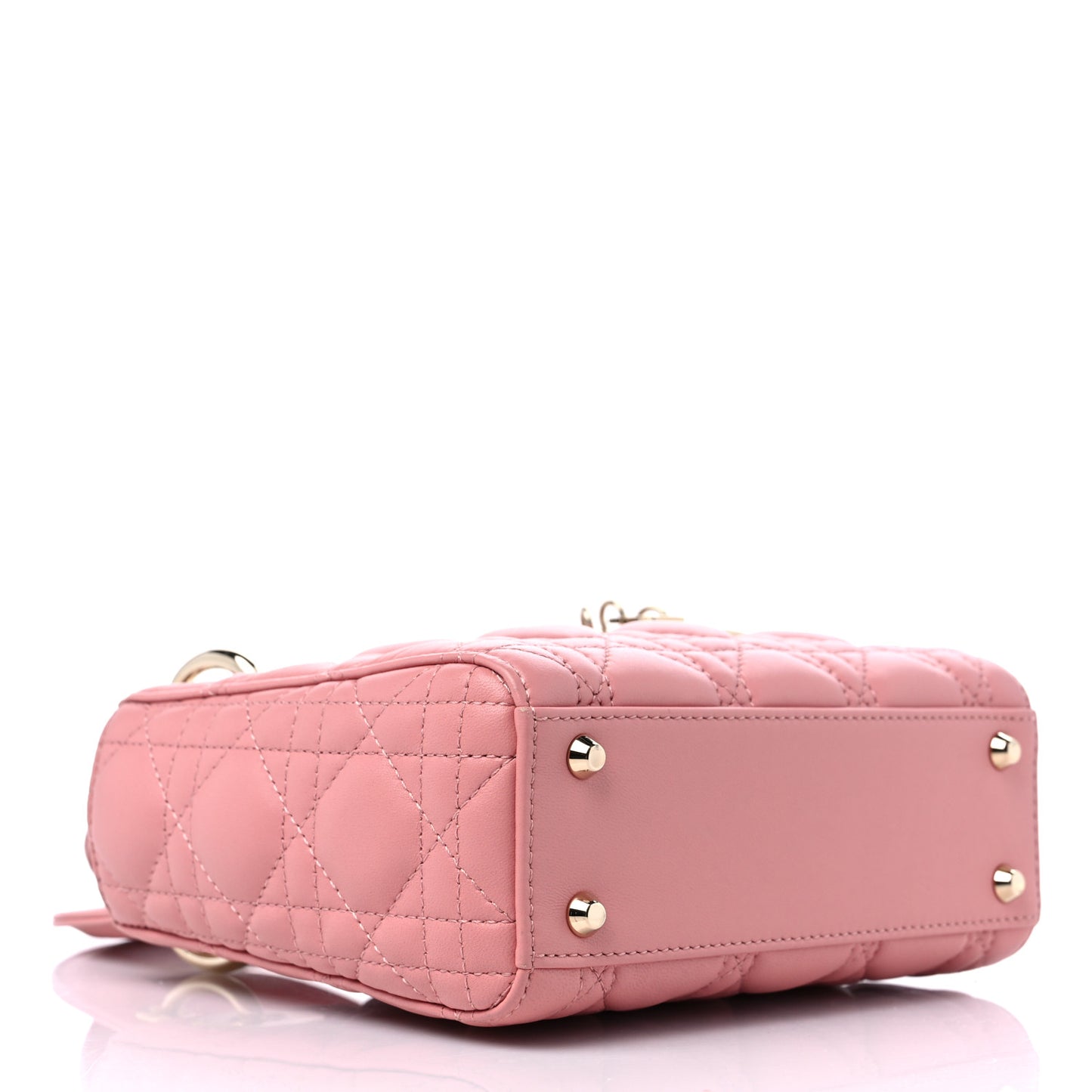 Lambskin Cannage Mini Lady Dior Pink