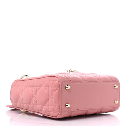 Christian Dior Lambskin Cannage Mini Lady Dior Pink 4 of 9
