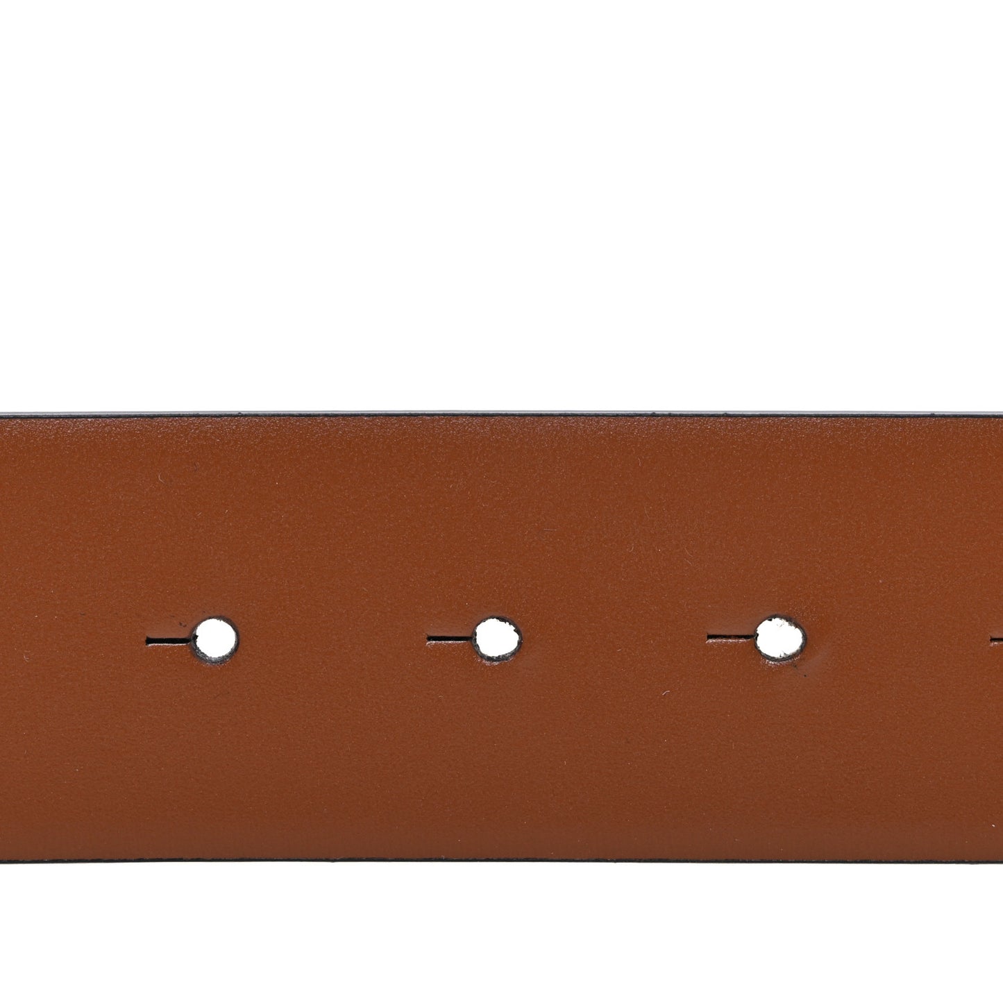 Glossy Calfskin VLogo Reversible 30mm Belt 85 34 Saddle Brown Black