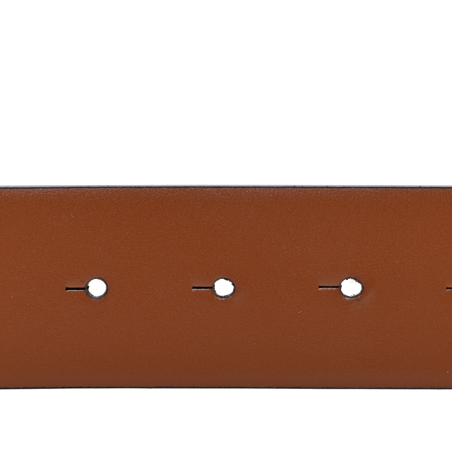 Valentino Garavani Glossy Calfskin VLogo Reversible 30mm Belt 85 34 Saddle Brown Black 3 of 5
