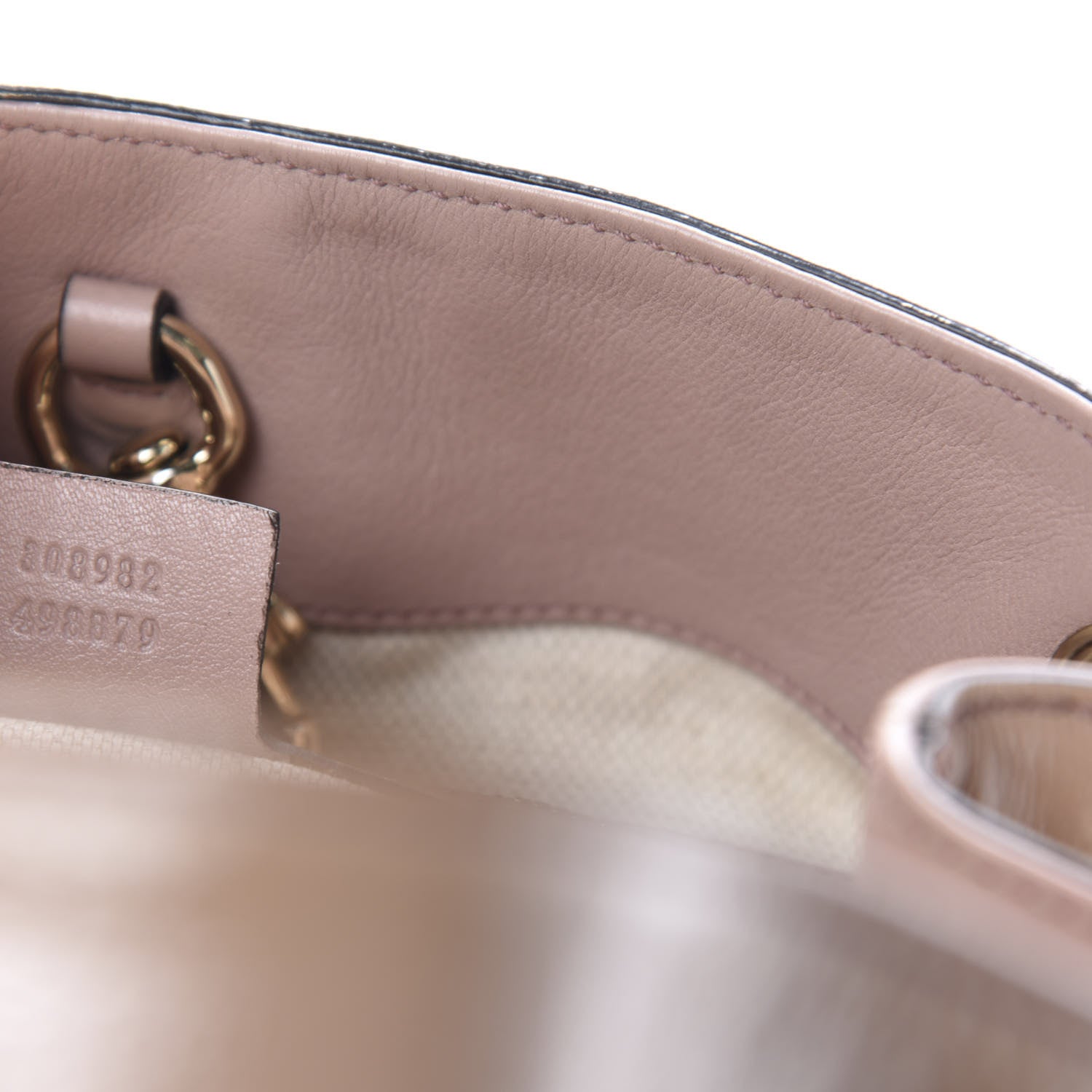 Gucci Patent Medium Soho Chain Shoulder Bag Dark Cipria 10 of 11