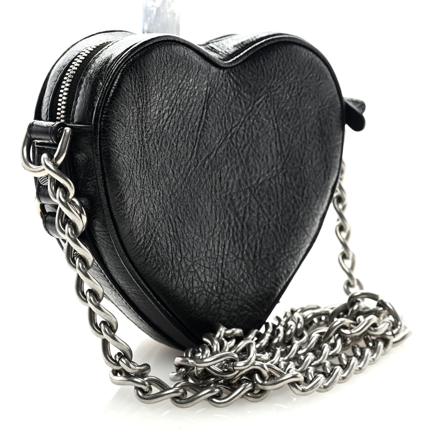 Balenciaga Agneau Arena Mini Le Cagole Heart Bag Black 3 of 7
