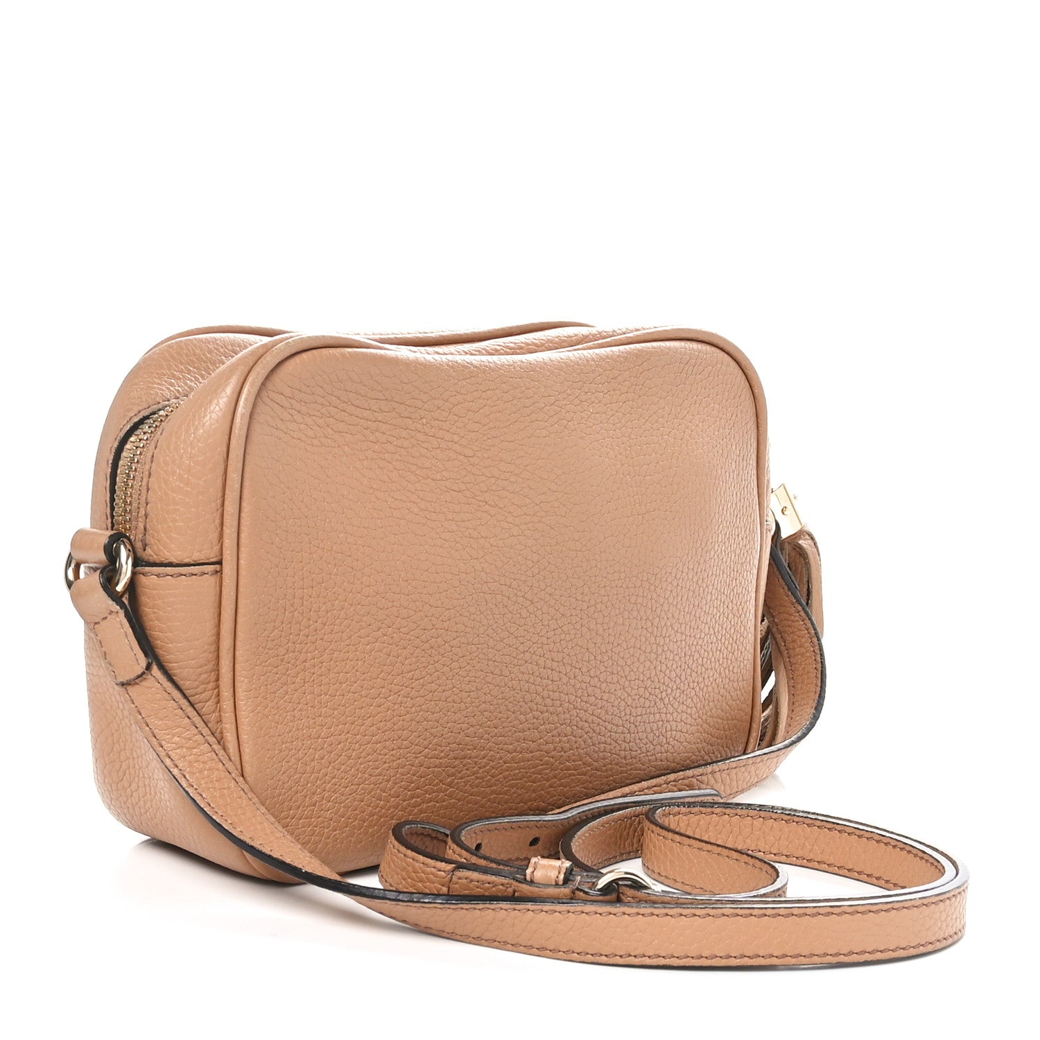 Gucci Pebbled Calfskin Small Soho Disco Bag Camelia 2 of 10