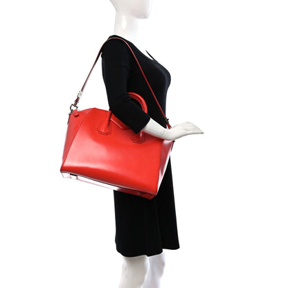Givenchy Shiny Lord Calfskin Medium Antigona Orange 2 of 18