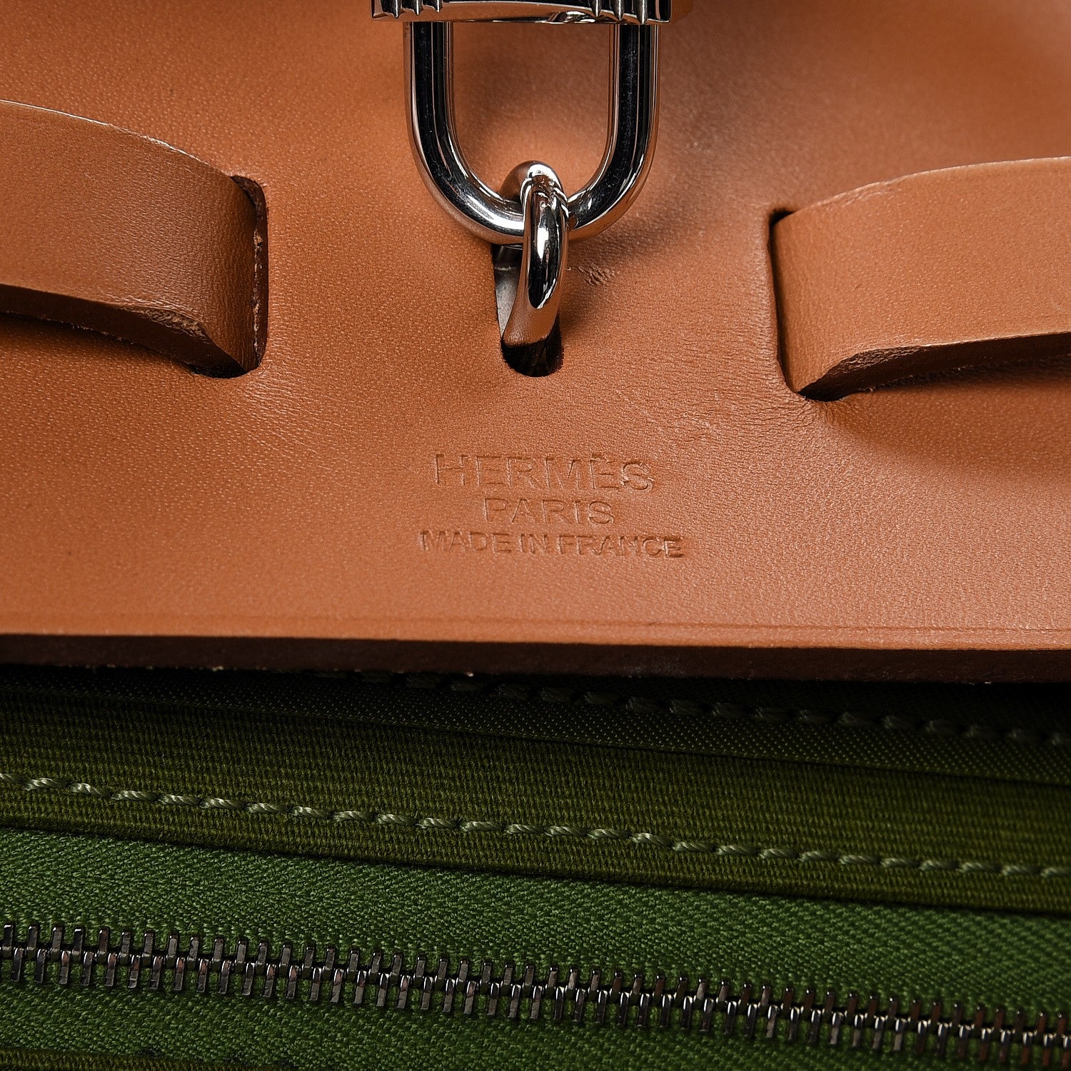 Hermes Toile Herbag Zip 39 MM Pelouse 7 of 16