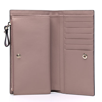 Valentino Garavani Calfskin Rockstud Continental Wallet Poudre 4 of 6