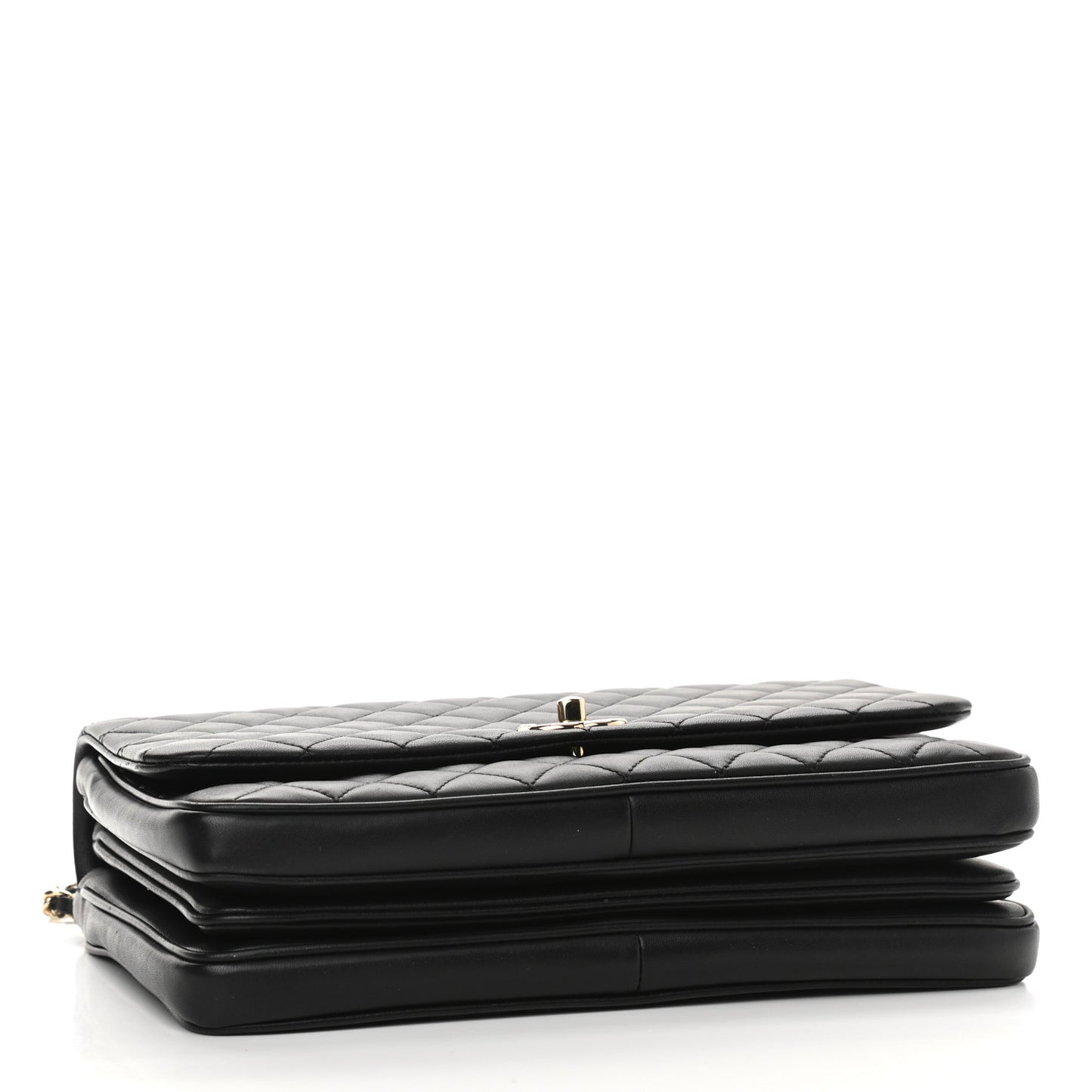 Lambskin Quilted Medium Citizen Chic Flap Black