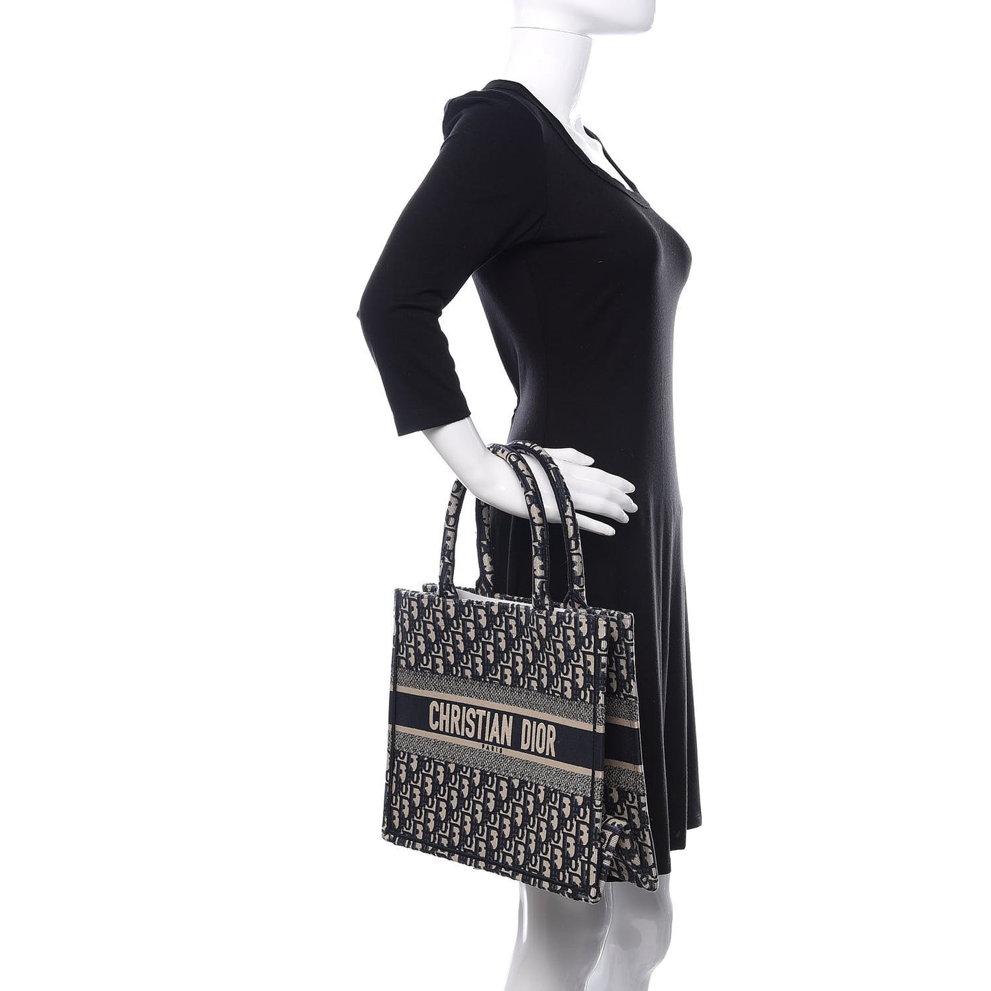 Oblique Medium Book Tote Blue Multicolor