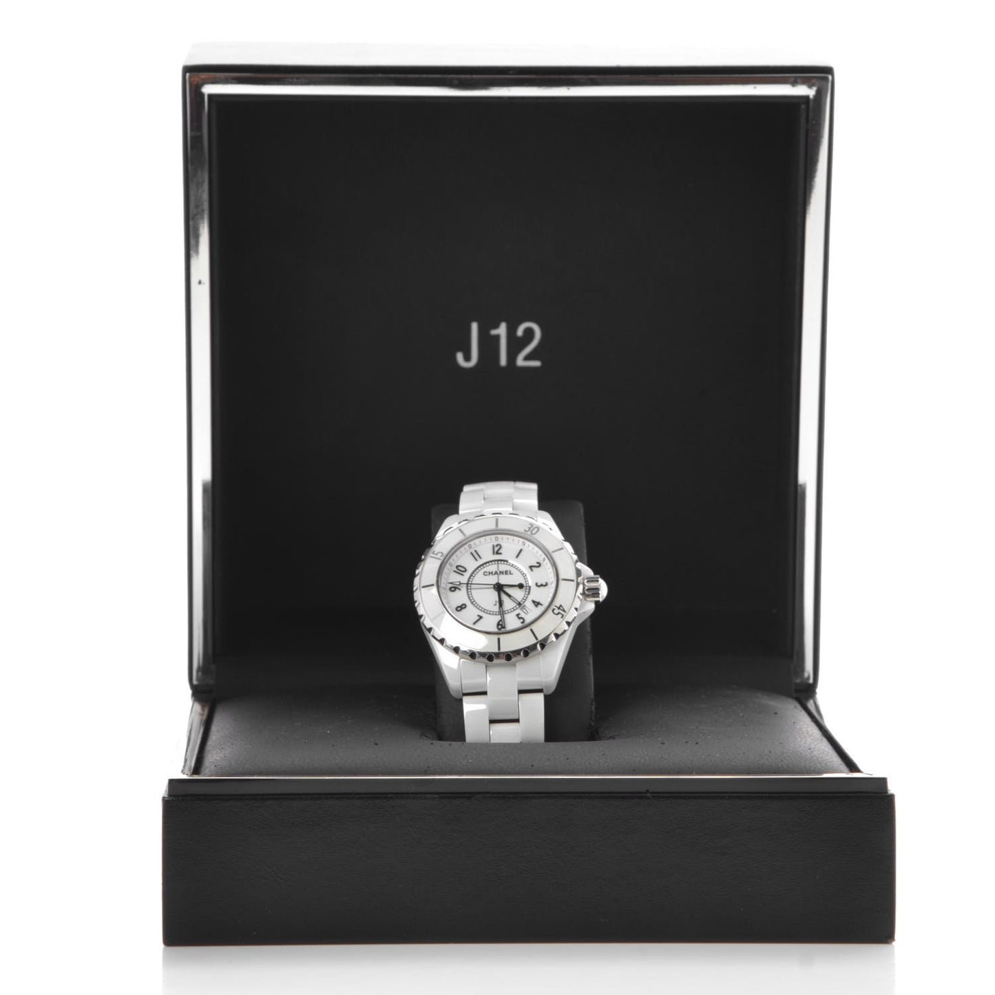 Stainless Steel Ceramic 33mm J12 Quartz Watch White