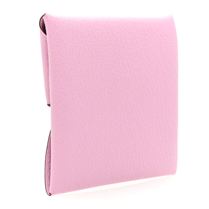 Hermes Chevre Mysore Bastia Coin Purse Mauve Sylvestre 3 of 8