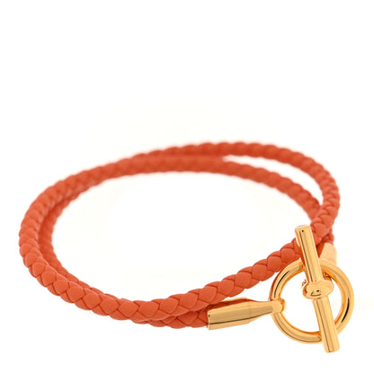 Hermes Swift Glenan Double Tour Bracelet T2 Orange 1 of 5