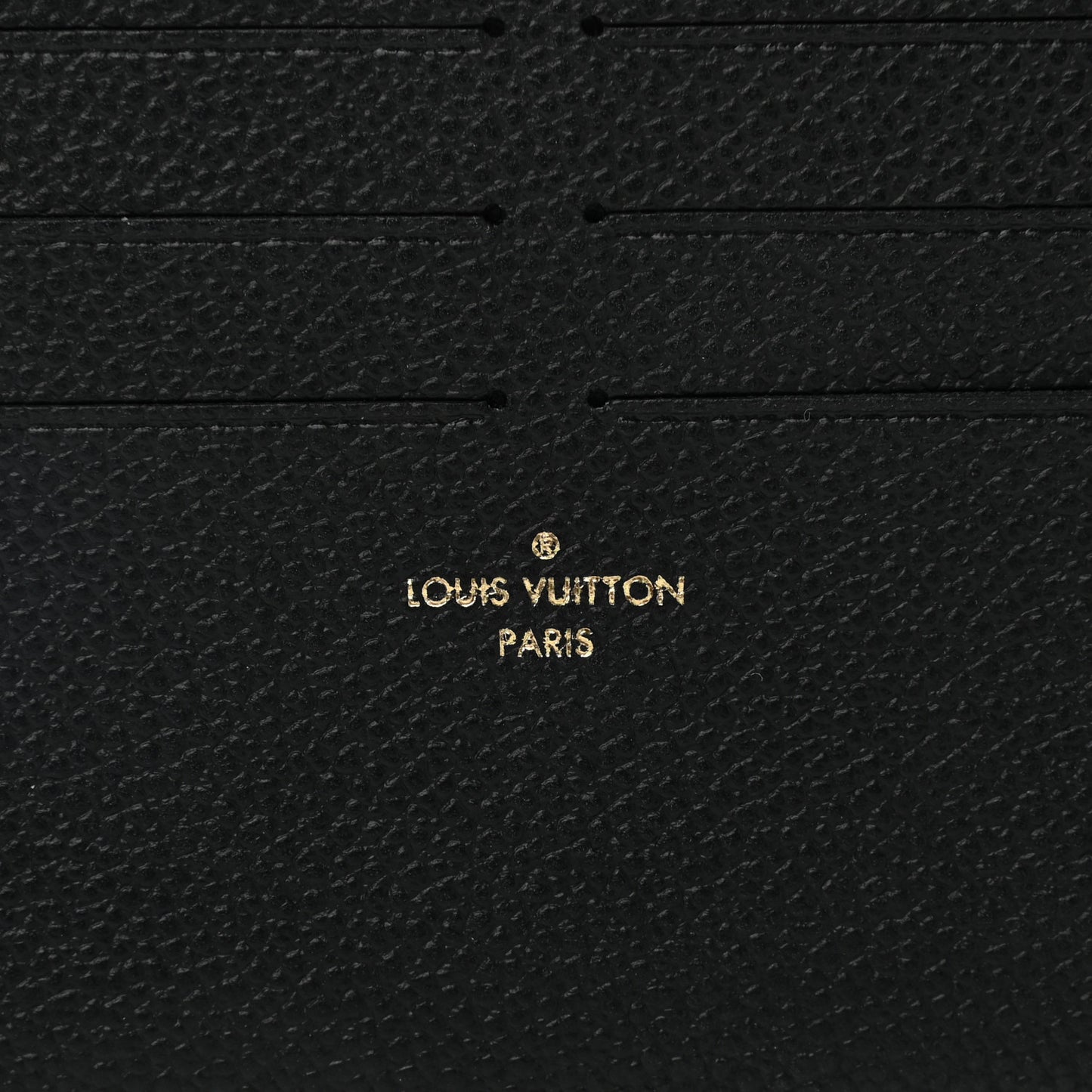 Calfskin Felicie Chain Wallet Card Holder Insert Black
